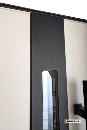 Двері вуличні, модель 506 Nordi Glass RAL 8019Т/ВСМ мдф+словнова кістка супермат  З ТЕРМОРОЗРИВОМ 860 Київ