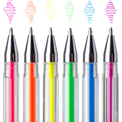 Ручка гелевая Yes Neon набор 6 шт (411706) Винница - изображение 4