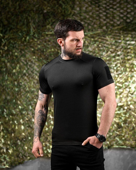 Комплект змінних футболок чорних ДЛ7040 Одеса - фото 4