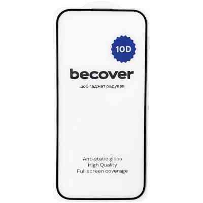 Стекло защитное BeCover Apple iPhone 16 10D Black (712321) Винница