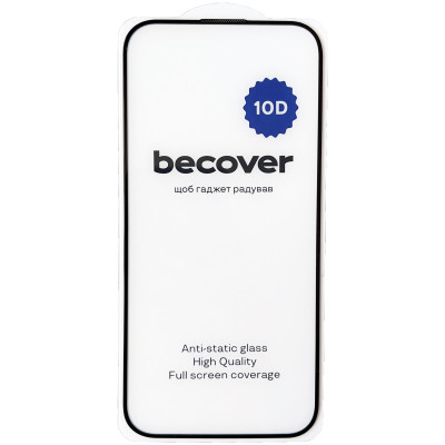 Стекло защитное BeCover Apple iPhone 16 10D Black (712321) Винница - изображение 2