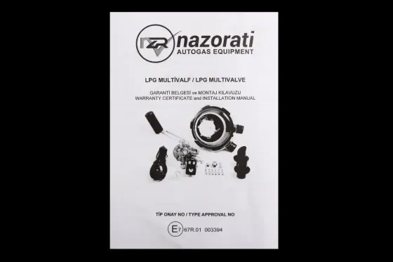 Мультиклапан ГБО для внутр. тор-го баллона H225мм 30° Nazorati с катушкой и датчиком уровня газа Винница