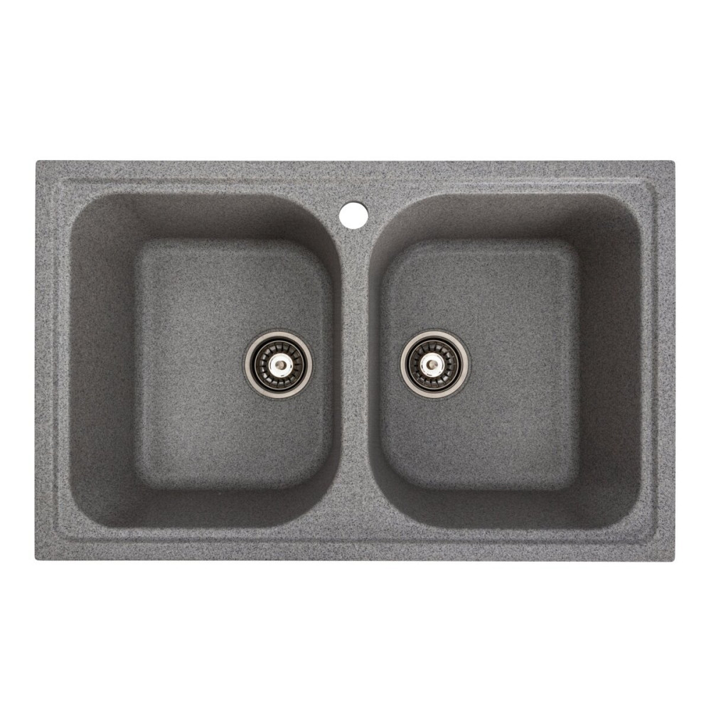 PLATINUM Гранітна мийка для кухні Platinum 7950 Equatoria матовий Сірий Київ - фото 1
