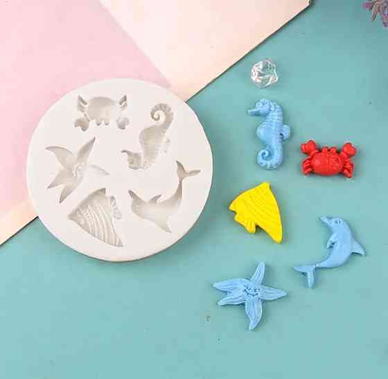 Молд силіконовий Мушлі 57 мм сірий Київ