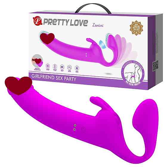 Безремневый страпон ZANINI, 10 vibration functions 10 thumping functions Sex Aura Киев