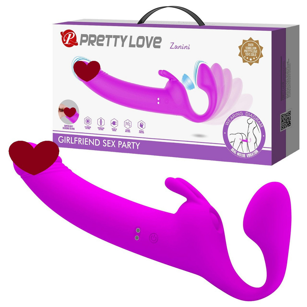 Безремневый страпон ZANINI, 10 vibration functions 10 thumping functions Sex Aura Киев - изображение 1
