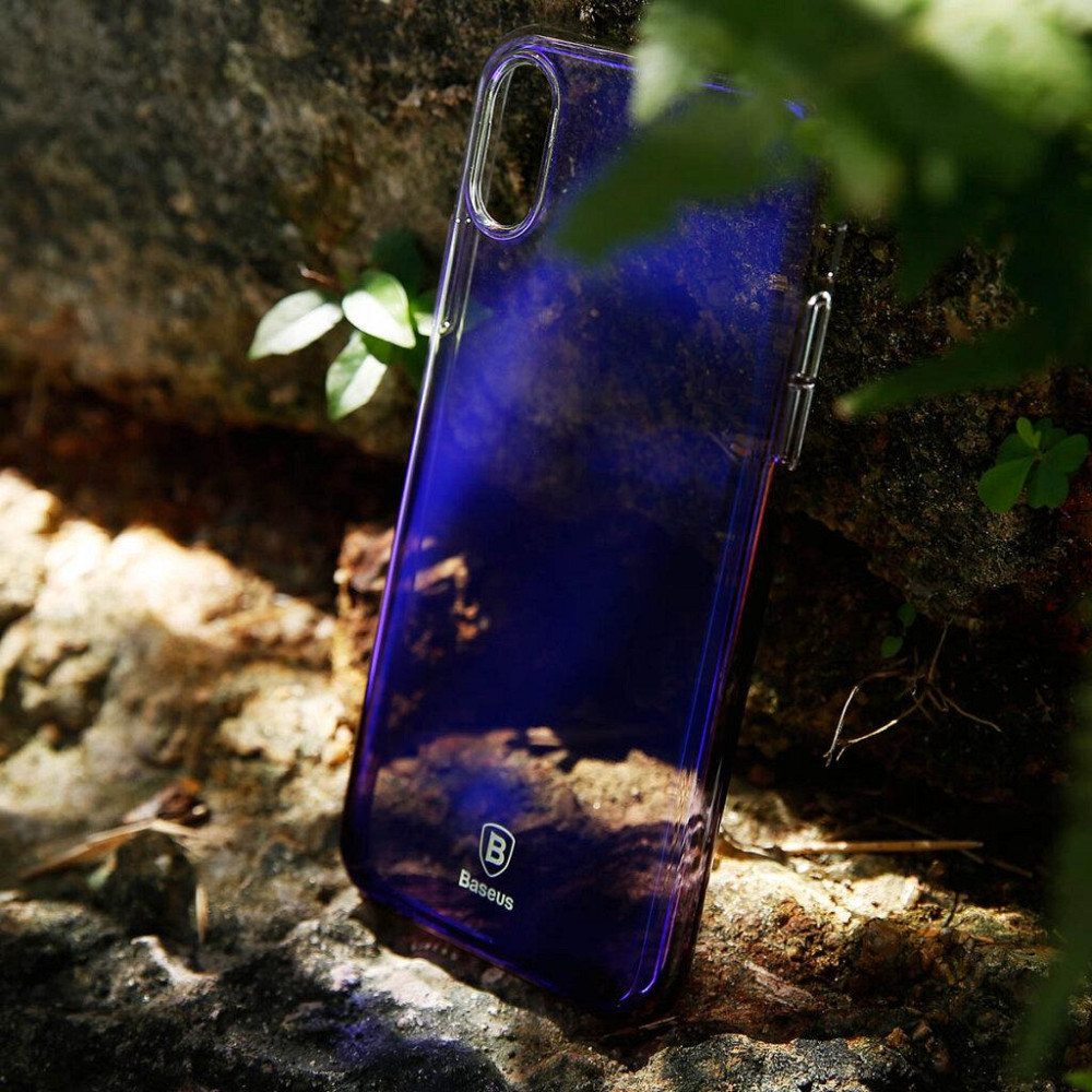 Чехол Baseus для iPhone X/Xs Glaze Purple (WIAPIPHX-GC01) Киев - изображение 3