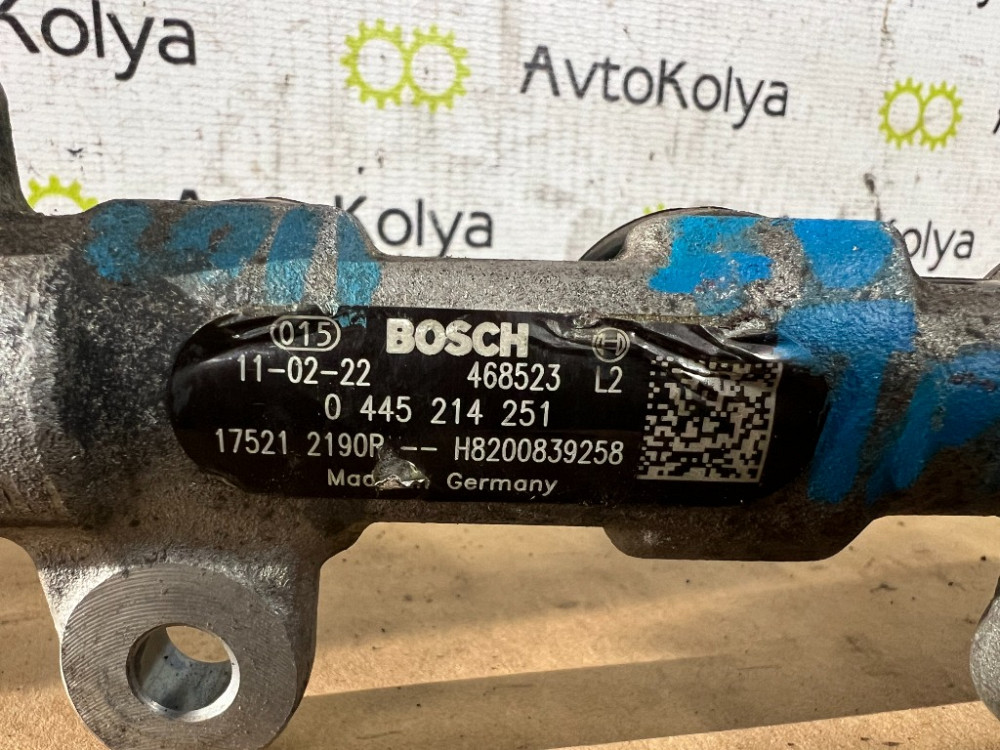 Паливна рейка (рампа форсунок) Renault Trafic 2.0 dci 2010-2014 (0445214251) Euro 5 Ковель - изображение 3