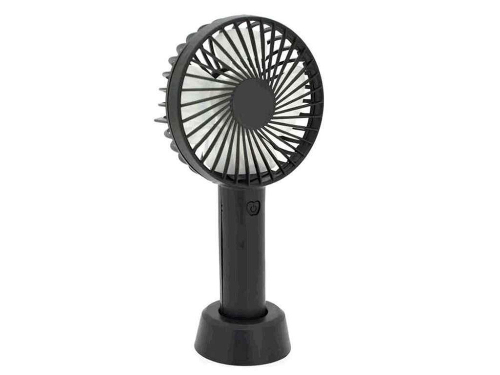 Вентилятор Настольный 4,5Вт Aero Fan с аккумулятором/USB (черный) ТМ GERLAX Киев - изображение 1