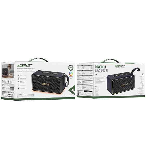 Портативная колонка ACEFAST K3 Ultra portable wireless speaker Black Одесса