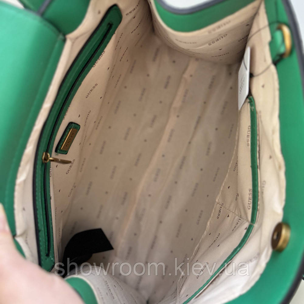 Жіноча сумка шоппер Guess (866522) зелена Київ - фото 4