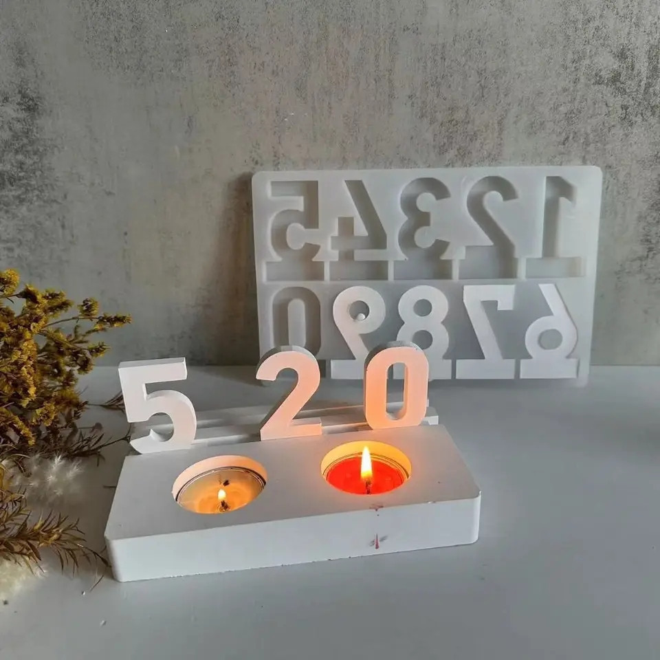 Молд силиконовый Цифры 149 на 225 мм серый Киев - изображение 3