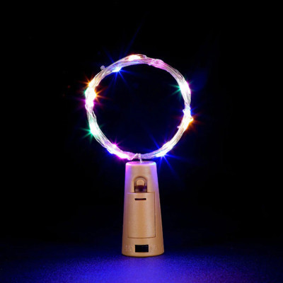 Гірлянда ColorWay пробка для пляшки на батарейках LED 20/2М (5шт/уп) кольорова (CW-GC-20L2BMC) Вінниця - фото 9