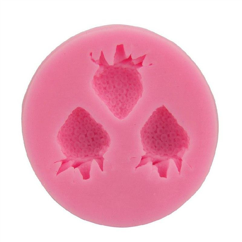 Молд силіконовий Полуниця 53 на 51 мм рожевий Київ - фото 7