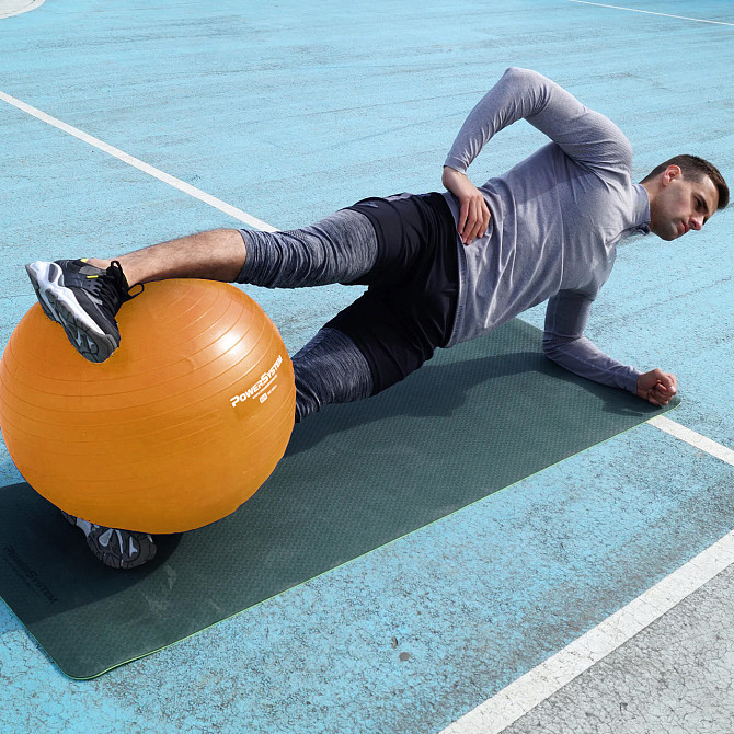 М'яч для фітнесу (фітбол) Power System PS-4018 Ø85 cm PRO Gymball Orange Кам'янське - фото 10