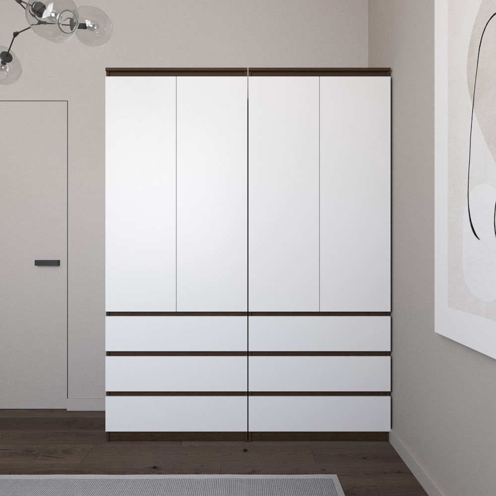 Шафа для одягу VAYS зі штангою та полицями, 6 шухляд, комплект з 2 шаф R9+R16 Львів - фото 7