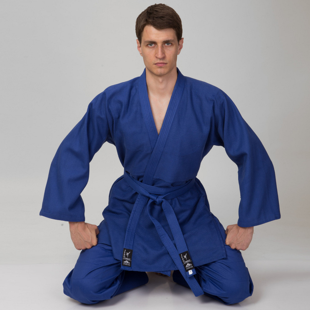 Кимоно для дзюдо синее MATSA MA-0015 (рост 130-200см) Вишнёвое - изображение 6