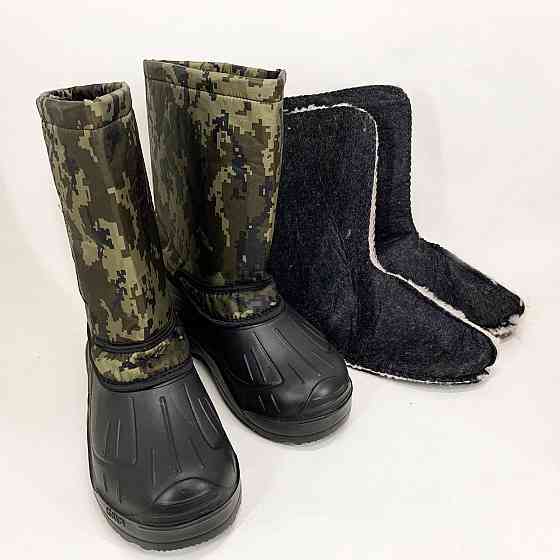 Сапоги рабочие мужские пвх олива 46р, Сапоги мужские для рыбалки, Обувь для работы на даче KC-98 Львов