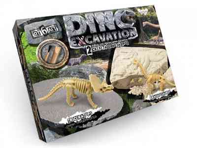 Набір для проведення розкопок "DINO EXCAVATION" динозаври укр.(6), DEX-01-04,05,06, шт Київ