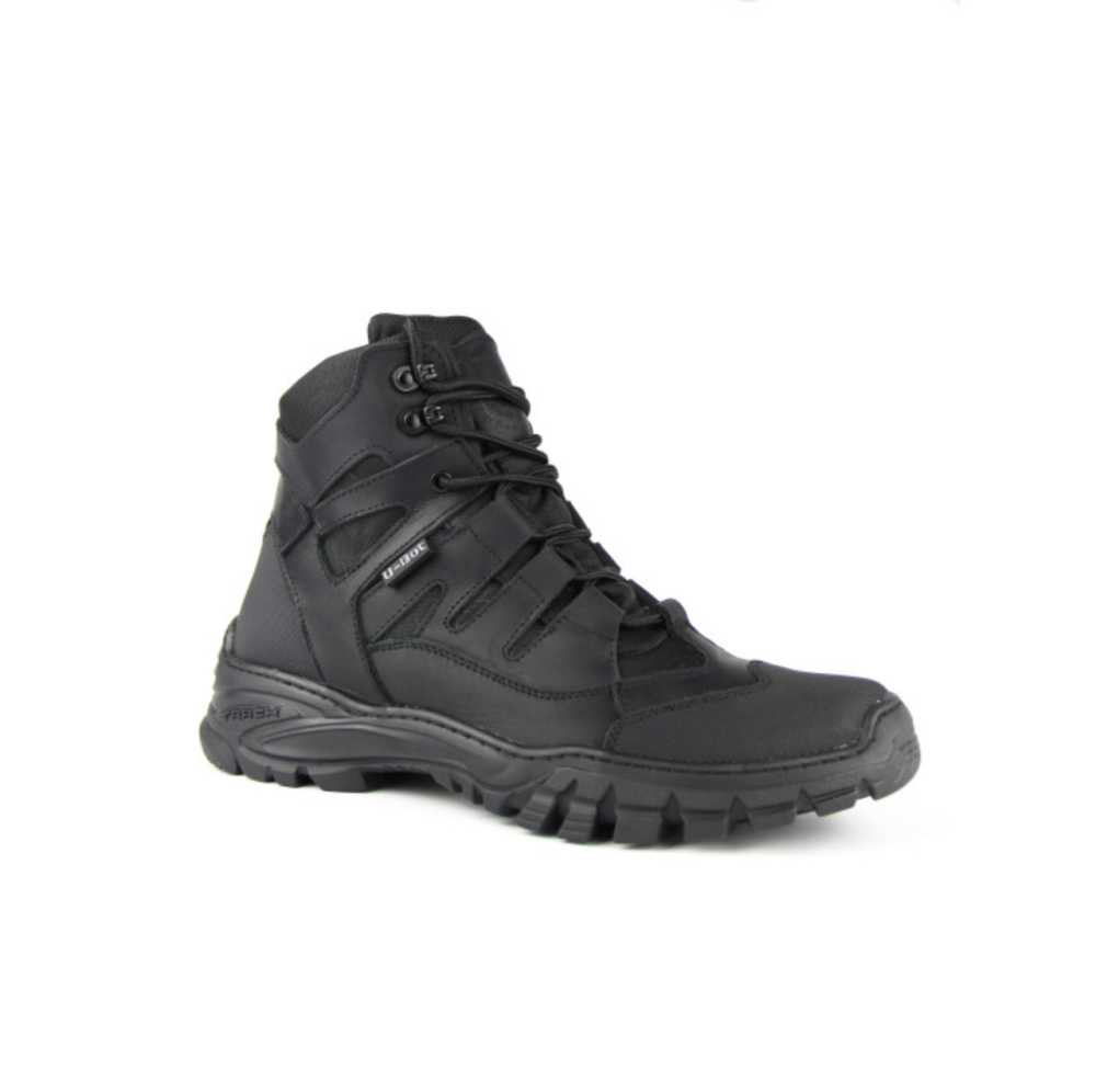 Военные мужские ботинки Хищник, демисезонные, черные, прошитые, антискользящие, защита носка, ударопрочная Львов - изображение 2