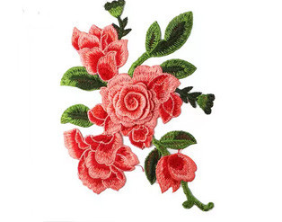 Аппликация пришивная для одежды вышитая Цветы Киев - изображение 1