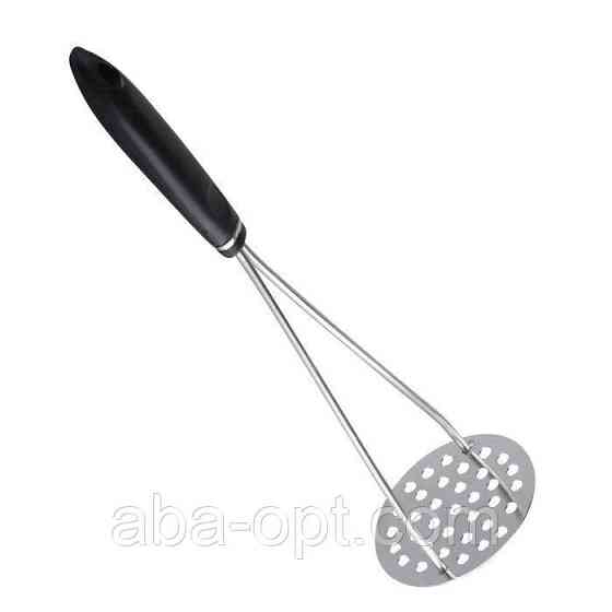 Картоплям'ялка нержавіюча з пластиковою ручкою L 32 cм (шт) Одеса