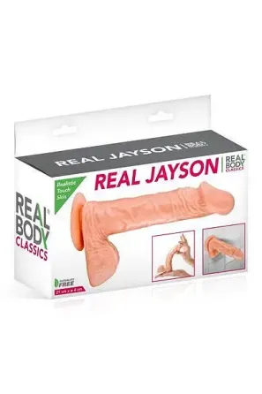 Фалоімітатор Real Body — Real Jayson Flesh, TPE, діаметр 4 см Львів