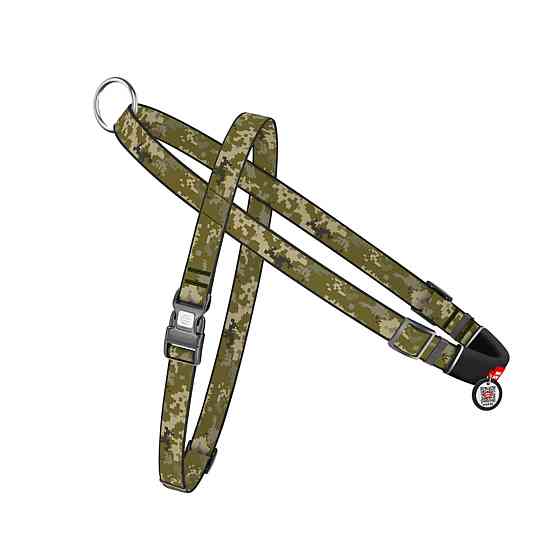 Шлей для собак быстросъемный WAUDOG Nylon с QR-паспортом, рисунок 