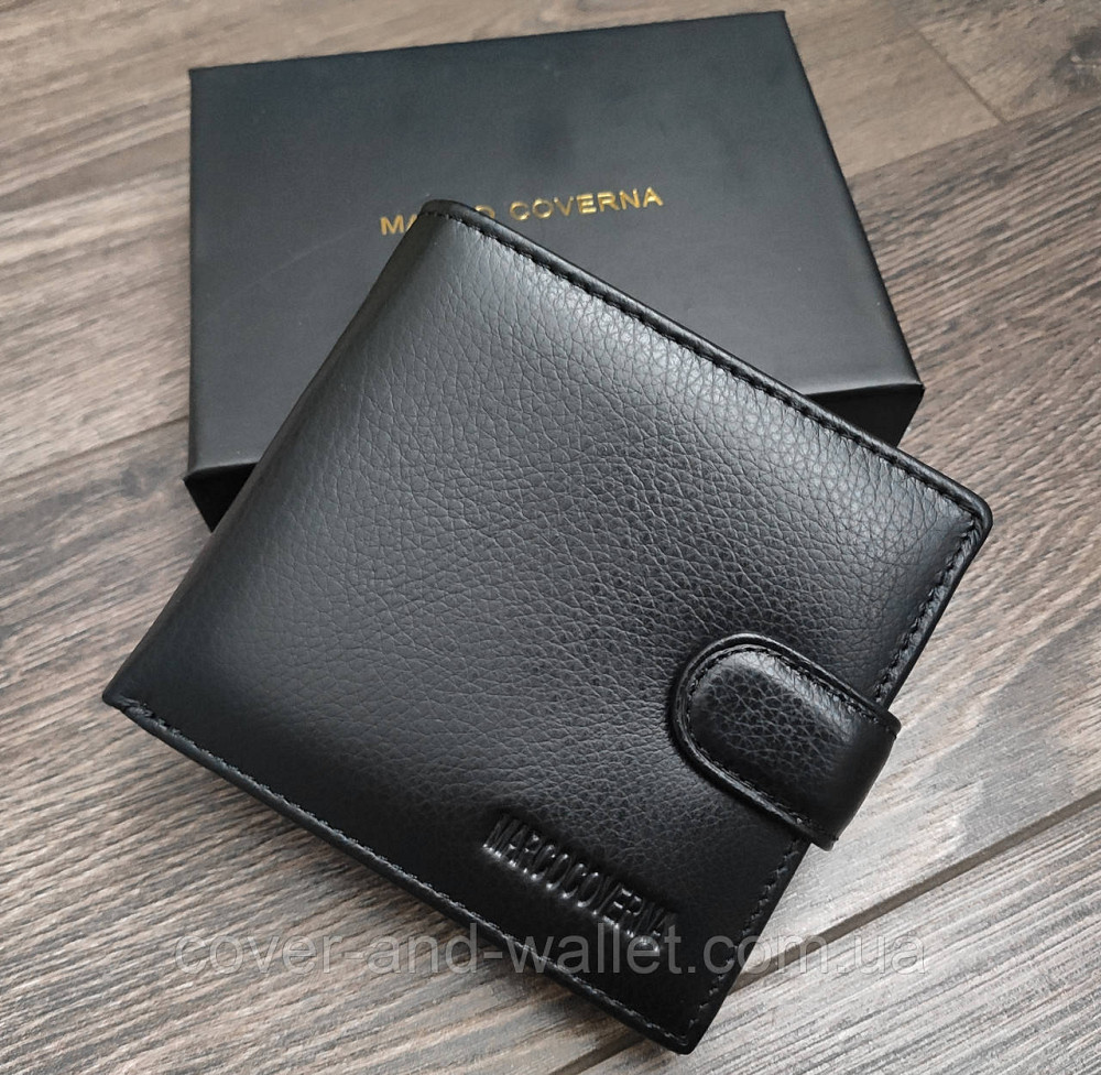 Класичний чоловічий гаманець з натуральної шкіри на багато карток Marco Coverna 107 Київ - фото 7
