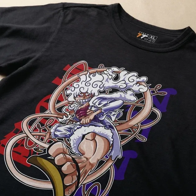 Футболка чоловіча з  принтом Ван Пис Луффі Гому Гому Но Розмір 48 Anime0997 Дніпро - фото 3