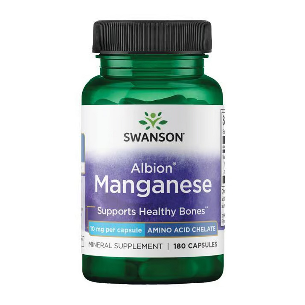 Марганець Swanson Albion Manganese 10mg - 180 caps Луцьк - фото 1
