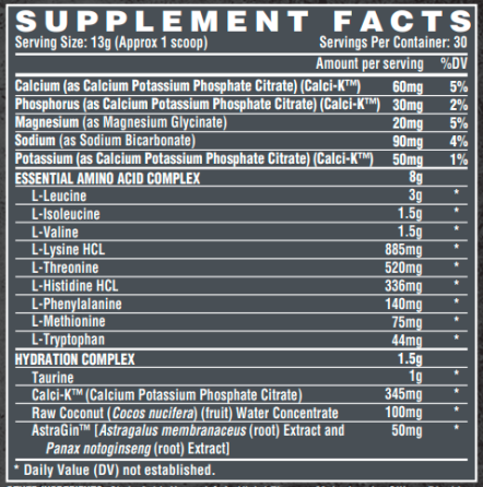 Аминокислоты EAA Nutrex EAA Hydration 390g черничный лимонад Киев