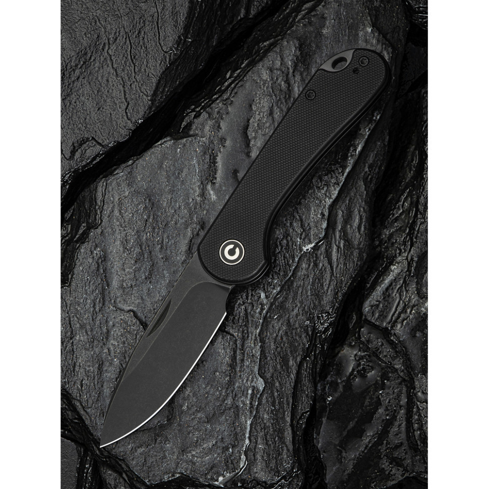 Ніж складаний кишеньковий Civivi Elementum Slip Joint, (7.5 см) 14C28N / G10 чорний Київ - фото 10