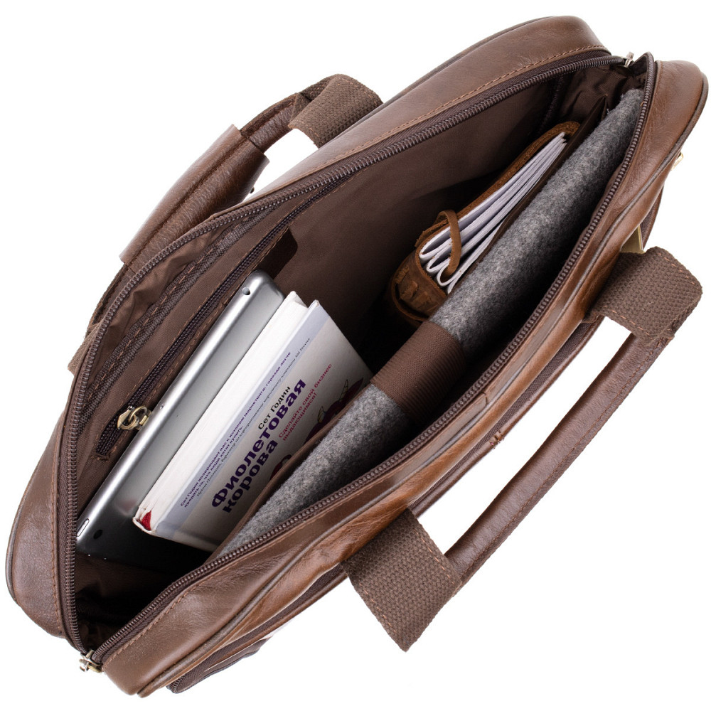 Сумка для ноутбука Vintage 20391 Коричневая Киев - изображение 9
