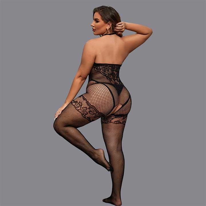 Соблазнительный бодистокинг со стразами и открытым доступом L-XXL– Эротическое бельё Винница - изображение 2