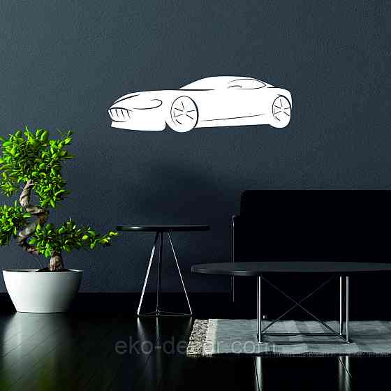 Декоративное настенное Панно «Автомобиль» Декор на стену 70*21 см, Белый Киев