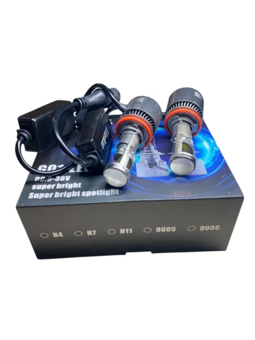 Мини-линзы LED H11 G01 (9-32V) 5700K — Светодиодные лампы с четкой СТГ (Комплект) Харьков - изображение 2