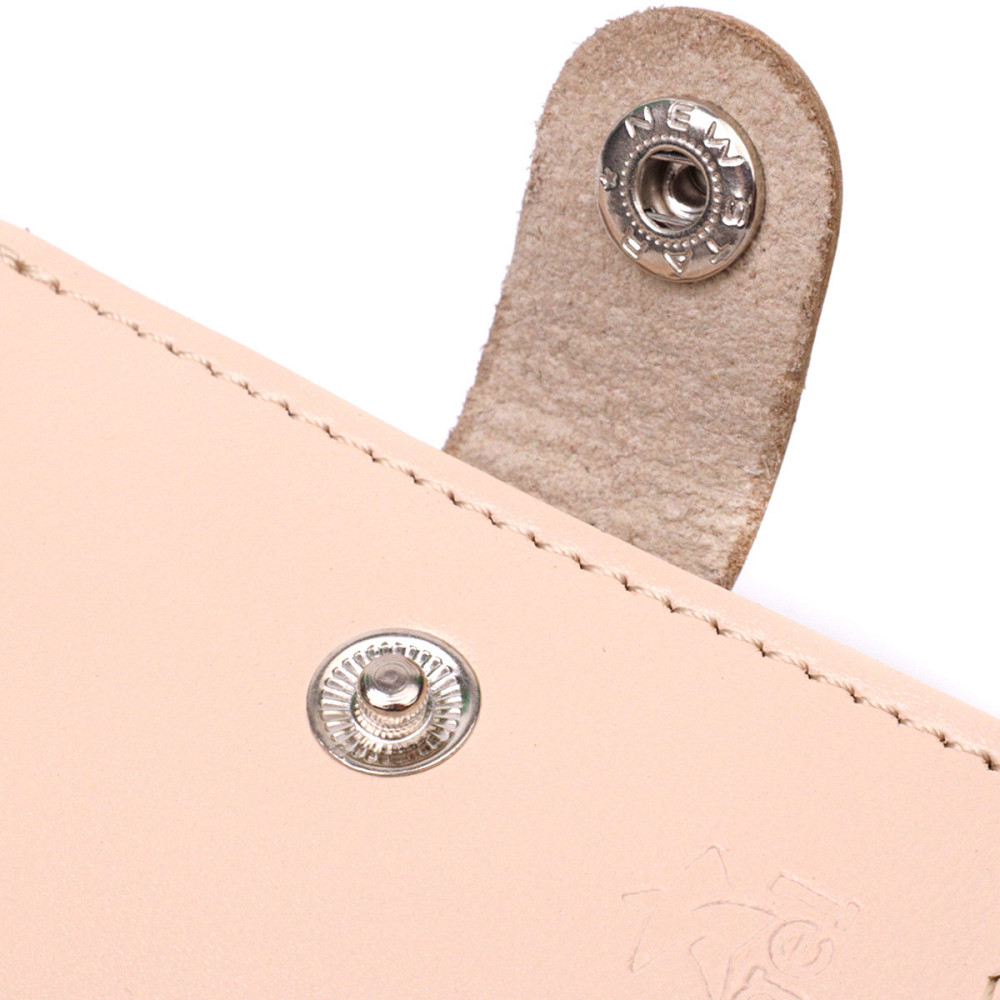 Стильный женский кошелек с монетницей кожаный SHVIGEL 16623 Молочный Киев - изображение 5