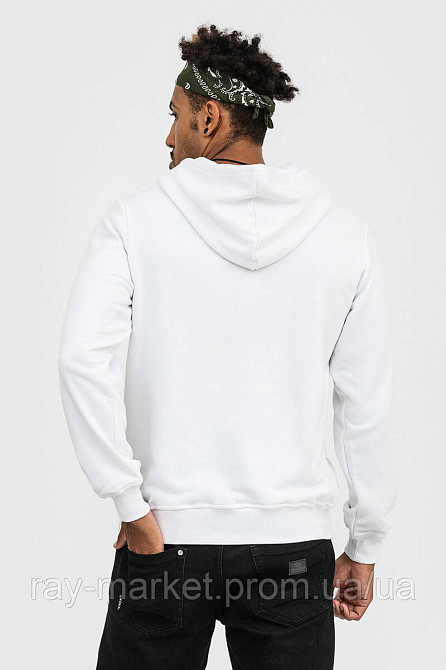 Худі базове утеплене Ray Basic чоловіче біле (U0401M-White) 3XL Київ - фото 3