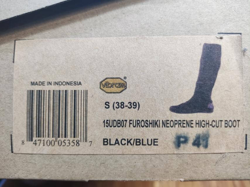 Чоботи чорно-сині Furoshiki Vibram високі, розмір 38-39 Київ - фото 9