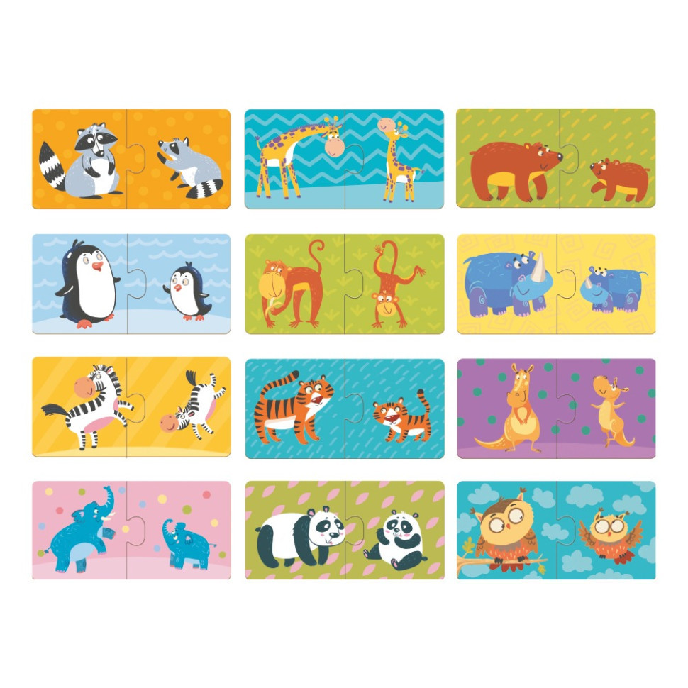 Дитячий пазл Мама і Малюк DoDo 300150, 12 пазлів по 2 елементи Вінниця - фото 3