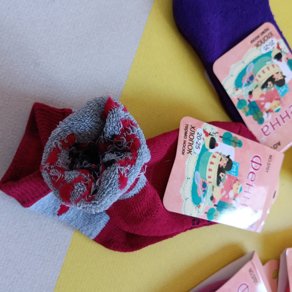 Носки теплые для девочек на 2-3 годика. Киев - изображение 3