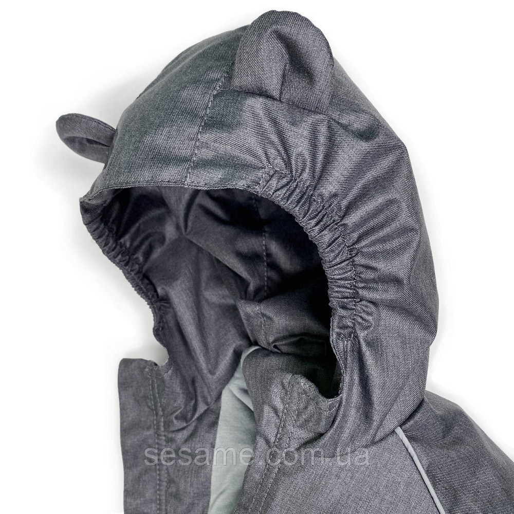 Дитяча куртка парку демісезонна Графіт 74 см Харків - фото 4