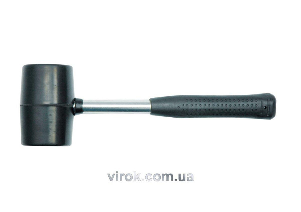 Молоток гумовий VOREL з металевою ручкою 66 мм 900 г Одеса - фото 1