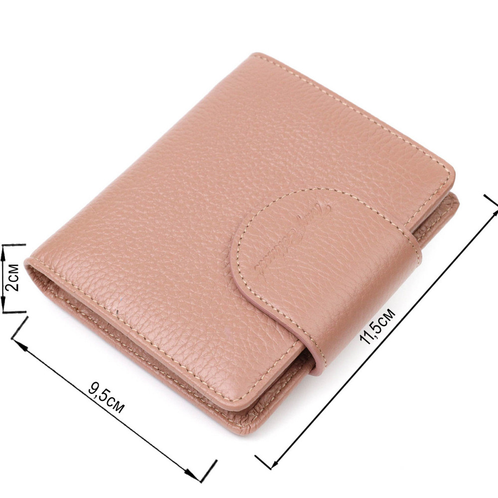 Красивий жіночий гаманець ніжного кольору з натуральної шкіри (Tony Bellucci) Київ - фото 7