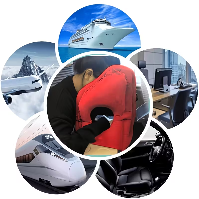 Подушка для путешествий в самолет и авто Sleepy Cloud Travel Pillow Red Винница - изображение 4