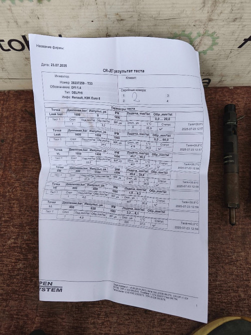 Форсунка Renault Kangoo 1.5 dci 2013-2019 (166000897R) Euro 5 Ковель - фото 6