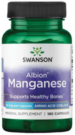 Марганець хелат Swanson Albion Manganese 10mg 180 капс Київ