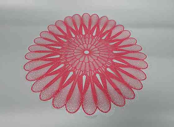 Серветка для квітів діаметром 60 см з рис, 100 шт No 336 (7) (100 шт.) Харків