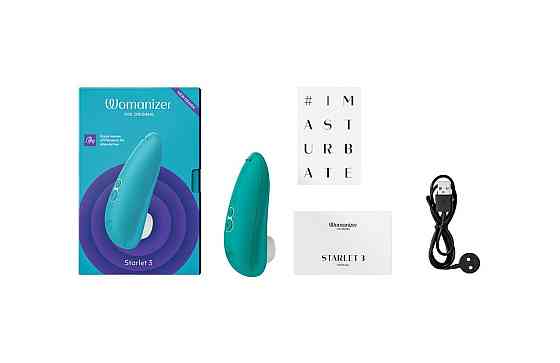 Вакуумний кліторальний стимулятор Womanizer Starlet 3 TURQUOISE Sex Aura Київ